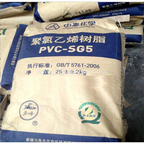 Pipe Grade Zhang Tai PVC Resin SG5